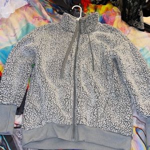 Grey fluffy jacket